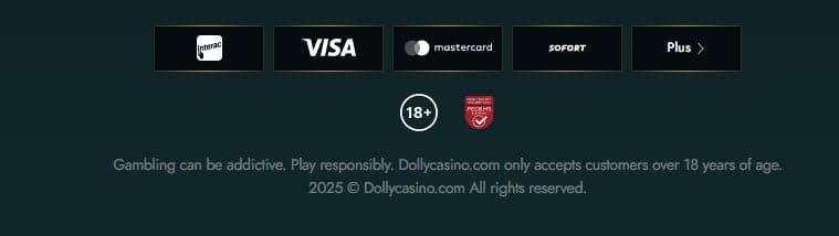 Dolly Casino moyens paiement