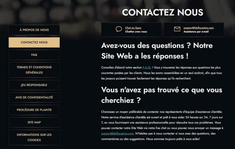 Dolly Casino support client